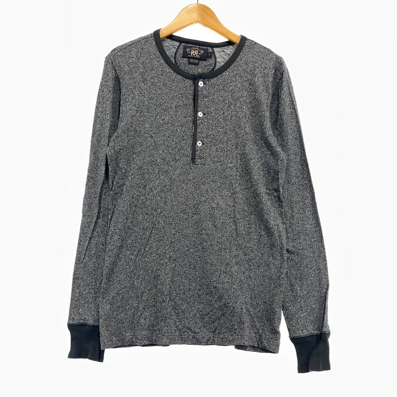 【中古品】【メンズ】 RRL ダブルアールエル HENLEY NECK COTTON LS TEE 3775279 ヘンリーネック コットン ロングスリーブ Tシャツ 長袖 トップス 145-261020-yo-03-teih サイズ：S カラー：グレー 万代Net店