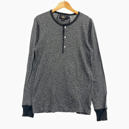 【中古品】【メンズ】 RRL ダブルアールエル HENLEY NECK COTTON LS TEE 3775279 ヘンリーネック コットン ロングスリーブ Tシャツ 長袖 トップス 145-261020-yo-03-teih サイズ：S カラー：グレー 万代Net店