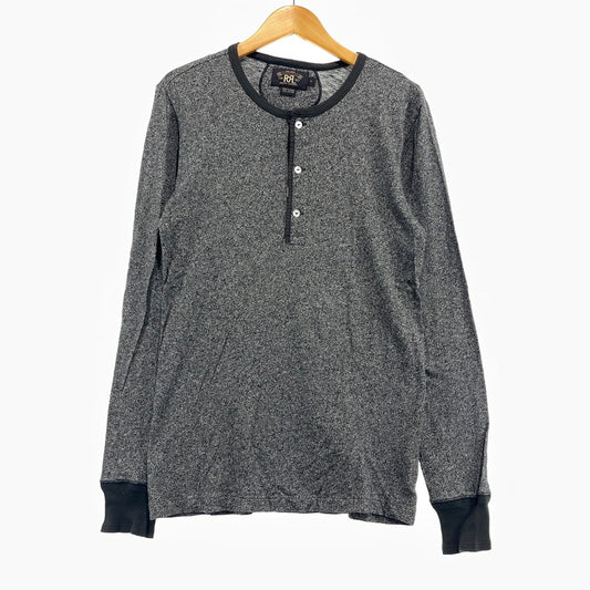 【中古品】【メンズ】 RRL ダブルアールエル HENLEY NECK COTTON LS TEE 3775279 ヘンリーネック コットン ロングスリーブ Tシャツ 長袖 トップス 145-261020-yo-03-teih サイズ：S カラー：グレー 万代Net店