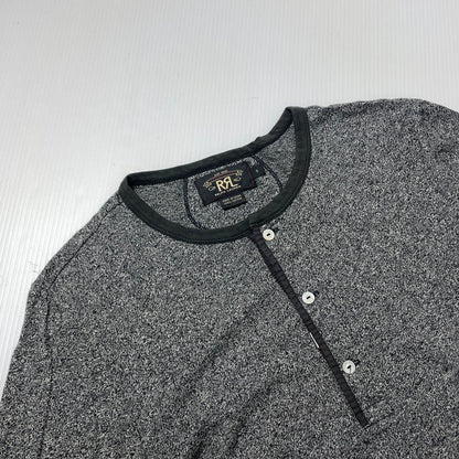 【中古品】【メンズ】 RRL ダブルアールエル HENLEY NECK COTTON LS TEE 3775279 ヘンリーネック コットン ロングスリーブ Tシャツ 長袖 トップス 145-261020-yo-03-teih サイズ：S カラー：グレー 万代Net店