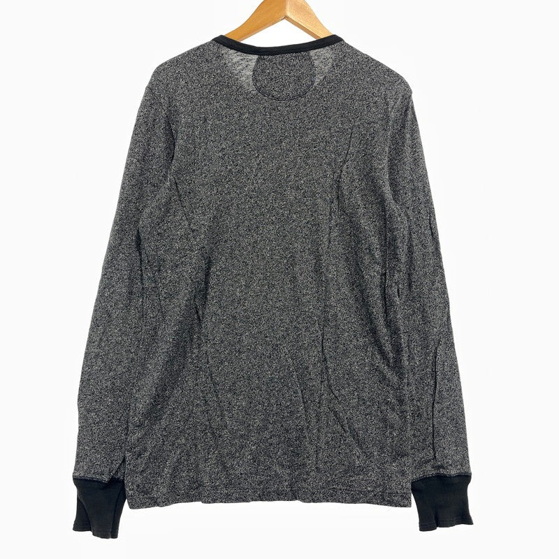 【中古品】【メンズ】 RRL ダブルアールエル HENLEY NECK COTTON LS TEE 3775279 ヘンリーネック コットン ロングスリーブ Tシャツ 長袖 トップス 145-261020-yo-03-teih サイズ：S カラー：グレー 万代Net店
