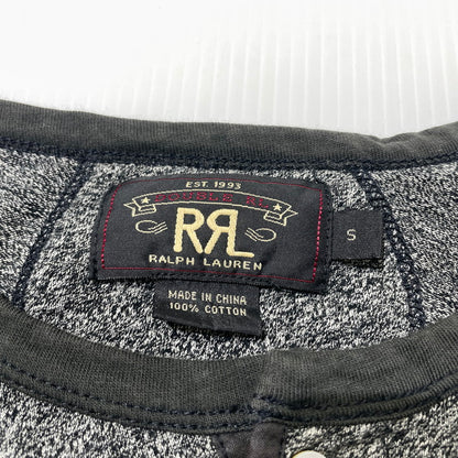 【中古品】【メンズ】 RRL ダブルアールエル HENLEY NECK COTTON LS TEE 3775279 ヘンリーネック コットン ロングスリーブ Tシャツ 長袖 トップス 145-261020-yo-03-teih サイズ：S カラー：グレー 万代Net店