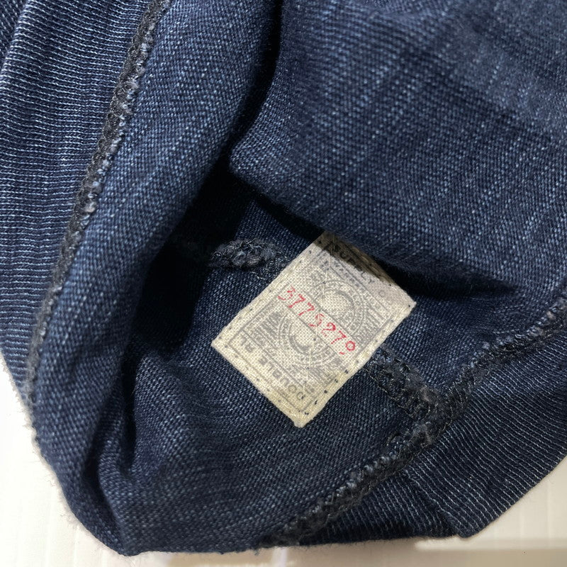 【中古品】【メンズ】 RRL ダブルアールエル INDIGO DYE COTTON L/S TEE インディゴ ダイ コットン ロングスリーブ Tシャツ 長袖 トップス 145-261020-yo-05-teih サイズ：S カラー：インディゴ 万代Net店