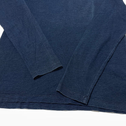 【中古品】【メンズ】 RRL ダブルアールエル INDIGO DYE COTTON L/S TEE インディゴ ダイ コットン ロングスリーブ Tシャツ 長袖 トップス 145-261020-yo-05-teih サイズ：S カラー：インディゴ 万代Net店