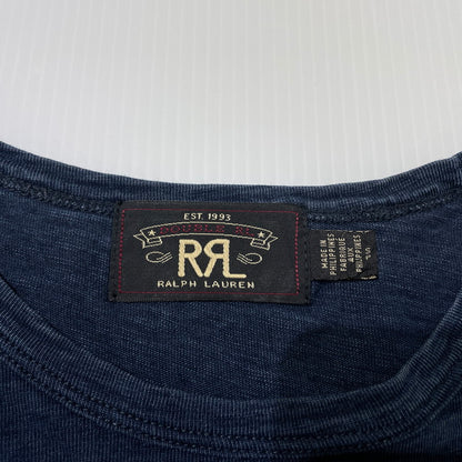 【中古品】【メンズ】 RRL ダブルアールエル INDIGO DYE COTTON L/S TEE インディゴ ダイ コットン ロングスリーブ Tシャツ 長袖 トップス 145-261020-yo-05-teih サイズ：S カラー：インディゴ 万代Net店