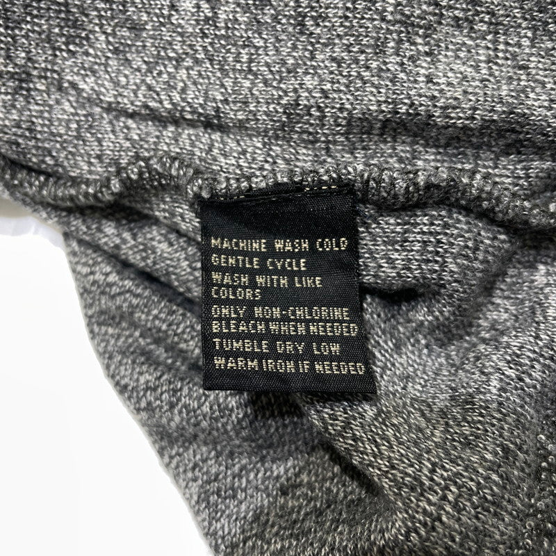 【中古品】【メンズ】 RRL ダブルアールエル HENLEY NECK COTTON KNIT L/S TEE 3775279 ヘンリーネック コットン ニット ロングスリーブ Tシャツ 長袖 トップス 145-261020-yo-04-teih サイズ：S カラー：グレー 万代Net店