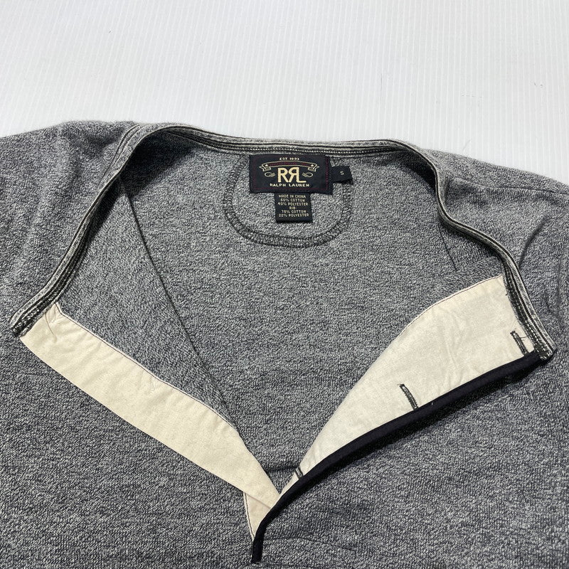 【中古品】【メンズ】 RRL ダブルアールエル HENLEY NECK COTTON KNIT L/S TEE 3775279 ヘンリーネック コットン ニット ロングスリーブ Tシャツ 長袖 トップス 145-261020-yo-04-teih サイズ：S カラー：グレー 万代Net店