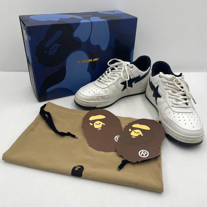【中古品】【メンズ】 A BATHING APE アベイシングエイプ × JJJJound BAPE STA スニーカー 靴 162-261021-sa-28-teih サイズ：28cm カラー：ホワイト 万代Net店