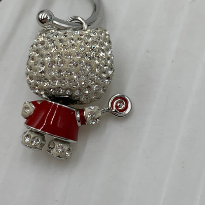 【中古品】【レディース】 SWAROVSKI スワロフスキー × HELLO KITTY ハローキティ 別注 コラボ LOLLIPOP EARRINGS ロリポップ イヤリング ピアス アクセサリー ラインストーン 192-261023-ko-09-teih カラー：ホワイト/レッド 万代Net店