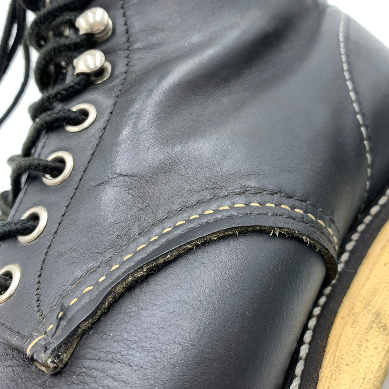 【中古品】【メンズ】 REDWING レッドウィング CLASSIC ROUND TOE BOOTS 8165 クラシック ラウンド トゥ ブーツ 靴 ワークブーツ 164-261023-ko-02-teih サイズ：8D カラー：ブラック 万代Net店