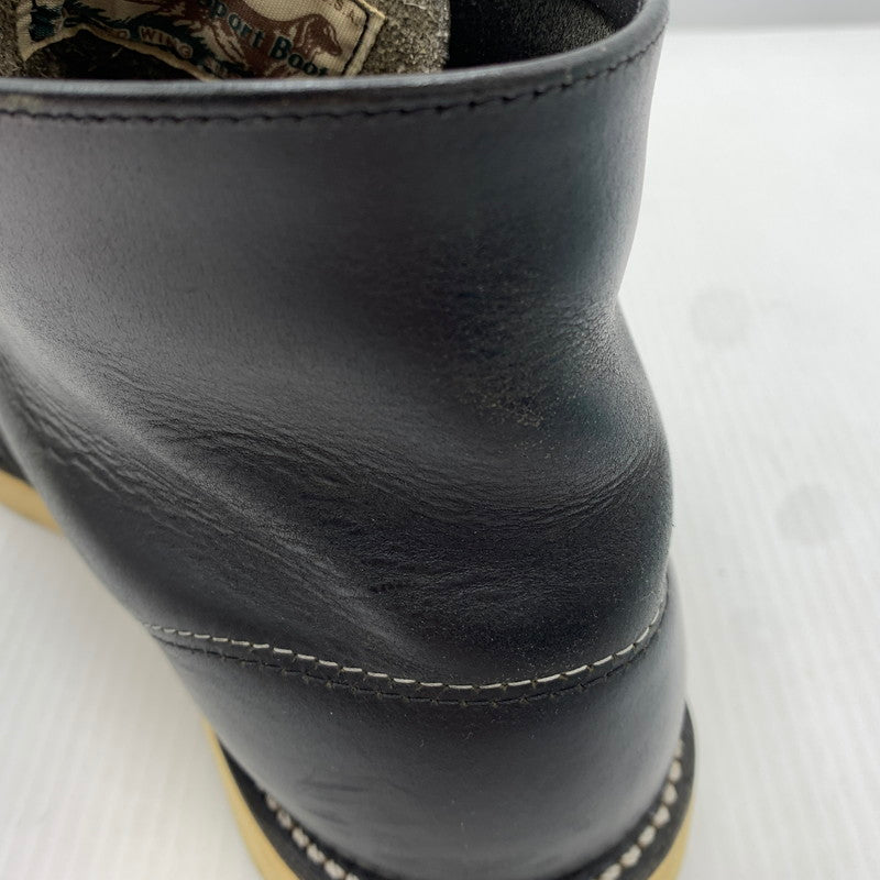 【中古品】【メンズ】 REDWING レッドウィング CLASSIC ROUND TOE BOOTS 8165 クラシック ラウンド トゥ ブーツ 靴 ワークブーツ 164-261023-ko-02-teih サイズ：8D カラー：ブラック 万代Net店