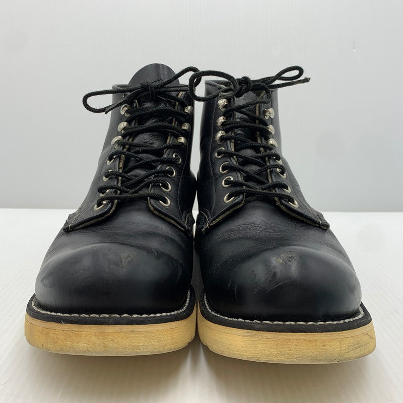 【中古品】【メンズ】 REDWING レッドウィング CLASSIC ROUND TOE BOOTS 8165 クラシック ラウンド トゥ ブーツ 靴 ワークブーツ 164-261023-ko-02-teih サイズ：8D カラー：ブラック 万代Net店