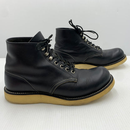 【中古品】【メンズ】 REDWING レッドウィング CLASSIC ROUND TOE BOOTS 8165 クラシック ラウンド トゥ ブーツ 靴 ワークブーツ 164-261023-ko-02-teih サイズ：8D カラー：ブラック 万代Net店