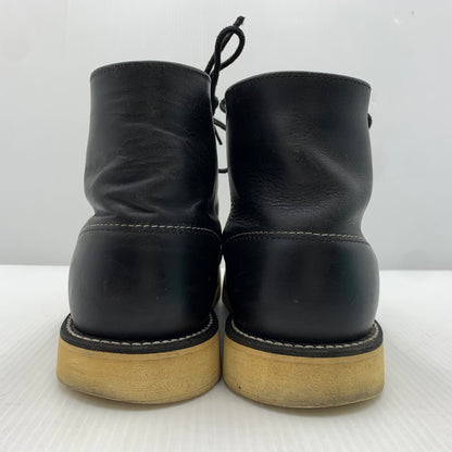 【中古品】【メンズ】 REDWING レッドウィング CLASSIC ROUND TOE BOOTS 8165 クラシック ラウンド トゥ ブーツ 靴 ワークブーツ 164-261023-ko-02-teih サイズ：8D カラー：ブラック 万代Net店