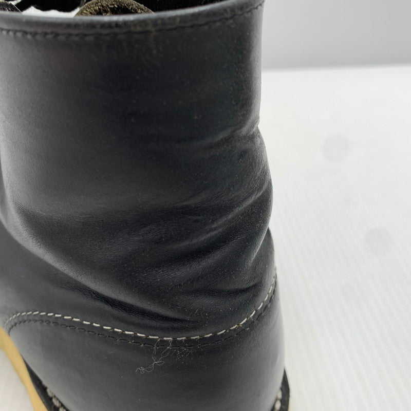 【中古品】【メンズ】 REDWING レッドウィング CLASSIC ROUND TOE BOOTS 8165 クラシック ラウンド トゥ ブーツ 靴 ワークブーツ 164-261023-ko-02-teih サイズ：8D カラー：ブラック 万代Net店
