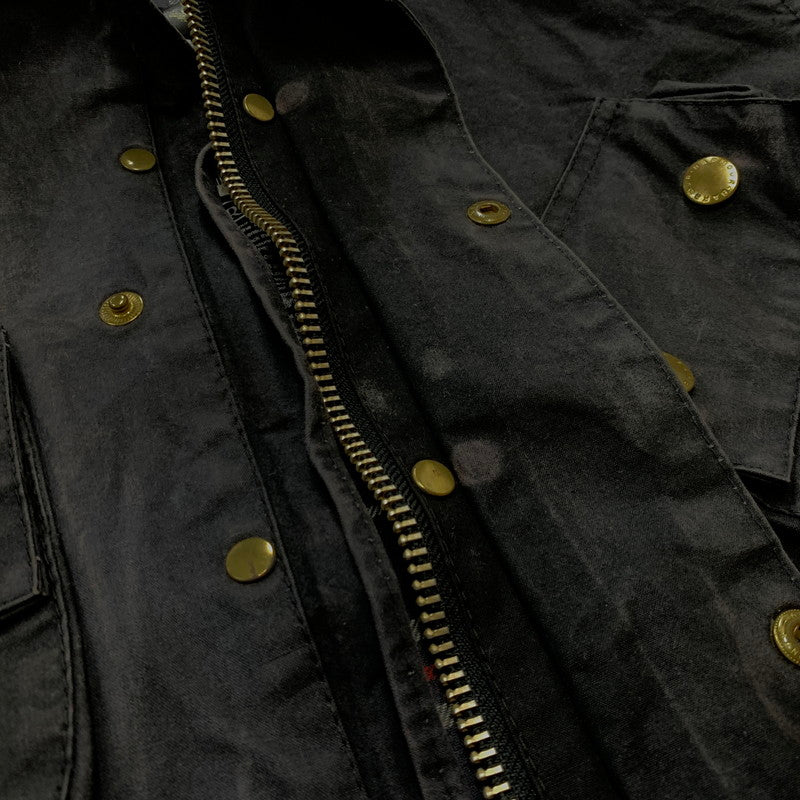 【中古品】【メンズ】 Barbour バブアー A7 INTERNATIONAL OILED JACKET インターナショナル オイルド ジャケット アウター 141-261028-ss-08-teih サイズ：C36/※腰ベルト欠損 カラー：ブラック系 万代Net店