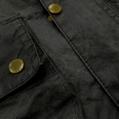 【中古品】【メンズ】 Barbour バブアー A7 INTERNATIONAL OILED JACKET インターナショナル オイルド ジャケット アウター 141-261028-ss-08-teih サイズ：C36/※腰ベルト欠損 カラー：ブラック系 万代Net店