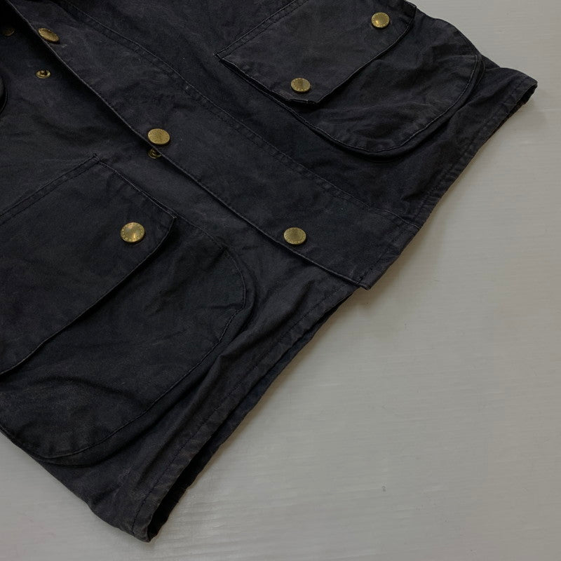 【中古品】【メンズ】 Barbour バブアー A7 INTERNATIONAL OILED JACKET インターナショナル オイルド ジャケット アウター 141-261028-ss-08-teih サイズ：C36/※腰ベルト欠損 カラー：ブラック系 万代Net店