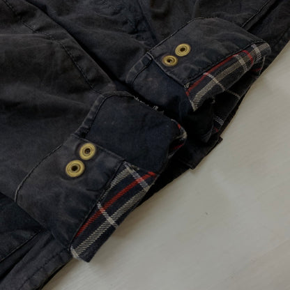 【中古品】【メンズ】 Barbour バブアー A7 INTERNATIONAL OILED JACKET インターナショナル オイルド ジャケット アウター 141-261028-ss-08-teih サイズ：C36/※腰ベルト欠損 カラー：ブラック系 万代Net店