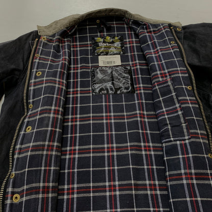 【中古品】【メンズ】 Barbour バブアー A7 INTERNATIONAL OILED JACKET インターナショナル オイルド ジャケット アウター 141-261028-ss-08-teih サイズ：C36/※腰ベルト欠損 カラー：ブラック系 万代Net店