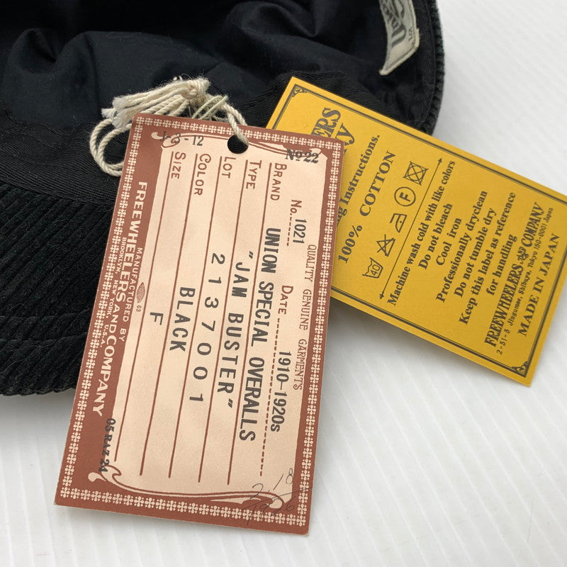 【中古品】【メンズ】 FREEWHEELERS UNION SPECIAL OVERALLS フリーホイーラーズ ユニオンスペシャルオーバーオールズ CASQUETTE HAT 2137001 キャスケット ハット 帽子 ヴィンテージモチーフ 185-261023-ko-06-teih サイズ：F カラー：ブラック表記 万代Net店