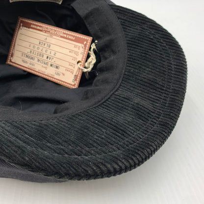 【中古品】【メンズ】 FREEWHEELERS UNION SPECIAL OVERALLS フリーホイーラーズ ユニオンスペシャルオーバーオールズ CASQUETTE HAT 2137001 キャスケット ハット 帽子 ヴィンテージモチーフ 185-261023-ko-06-teih サイズ：F カラー：ブラック表記 万代Net店