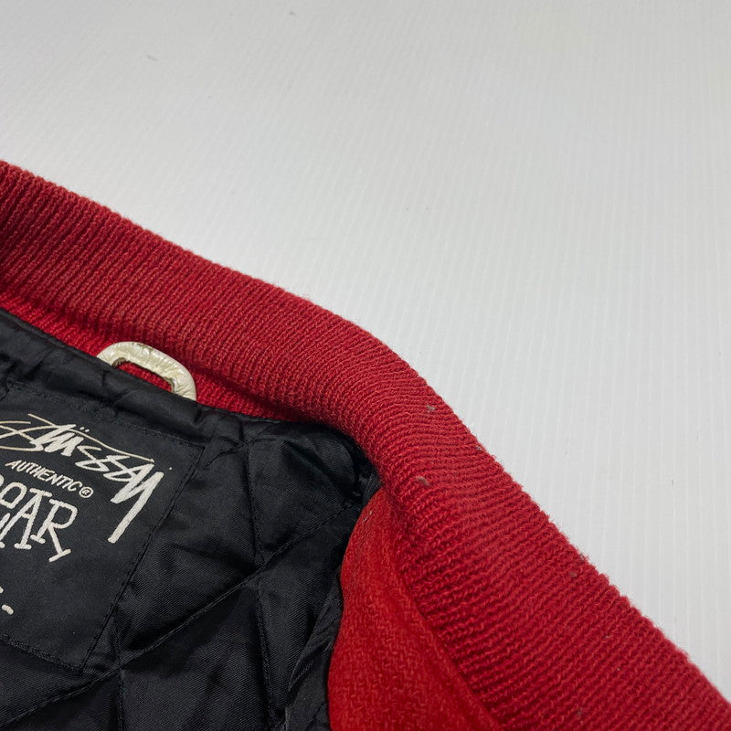 【中古品】【メンズ】 STUSSY ステューシー 08 I.S.T INTERNATIONAL TRIBE VARSITY JACKET インターナショナル トライブ バーシティージャケット アウター スタジャン 142-261020-yo-11-teih サイズ：XL カラー：レッド/ホワイト 万代Net店