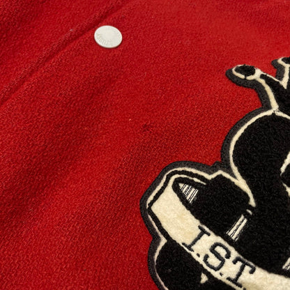 【中古品】【メンズ】 STUSSY ステューシー 08 I.S.T INTERNATIONAL TRIBE VARSITY JACKET インターナショナル トライブ バーシティージャケット アウター スタジャン 142-261020-yo-11-teih サイズ：XL カラー：レッド/ホワイト 万代Net店