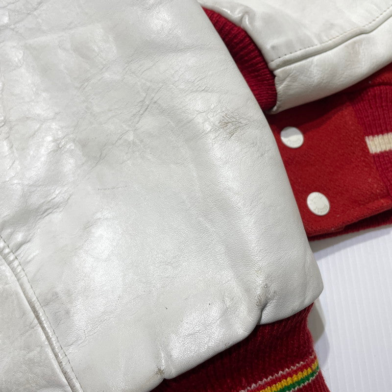 【中古品】【メンズ】 STUSSY ステューシー 08 I.S.T INTERNATIONAL TRIBE VARSITY JACKET インターナショナル トライブ バーシティージャケット アウター スタジャン 142-261020-yo-11-teih サイズ：XL カラー：レッド/ホワイト 万代Net店