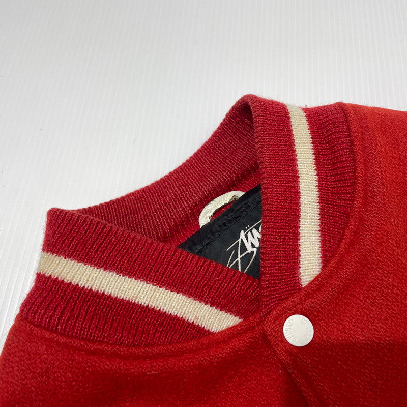 【中古品】【メンズ】 STUSSY ステューシー 08 I.S.T INTERNATIONAL TRIBE VARSITY JACKET インターナショナル トライブ バーシティージャケット アウター スタジャン 142-261020-yo-11-teih サイズ：XL カラー：レッド/ホワイト 万代Net店