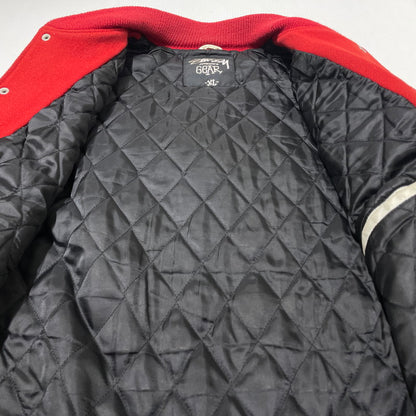 【中古品】【メンズ】 STUSSY ステューシー 08 I.S.T INTERNATIONAL TRIBE VARSITY JACKET インターナショナル トライブ バーシティージャケット アウター スタジャン 142-261020-yo-11-teih サイズ：XL カラー：レッド/ホワイト 万代Net店