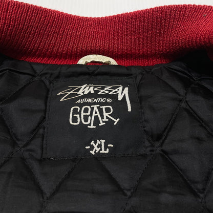 【中古品】【メンズ】 STUSSY ステューシー 08 I.S.T INTERNATIONAL TRIBE VARSITY JACKET インターナショナル トライブ バーシティージャケット アウター スタジャン 142-261020-yo-11-teih サイズ：XL カラー：レッド/ホワイト 万代Net店