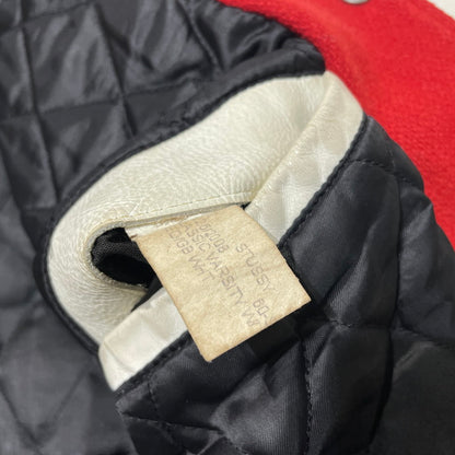 【中古品】【メンズ】 STUSSY ステューシー 08 I.S.T INTERNATIONAL TRIBE VARSITY JACKET インターナショナル トライブ バーシティージャケット アウター スタジャン 142-261020-yo-11-teih サイズ：XL カラー：レッド/ホワイト 万代Net店