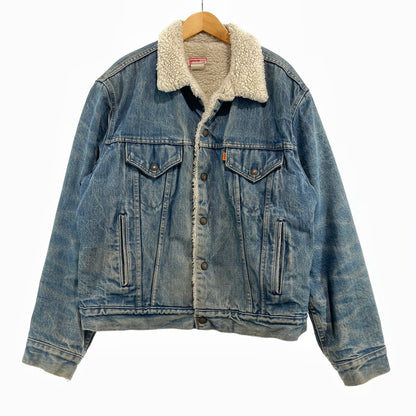 【中古品】【メンズ】 Levi's リーバイス 70～80's DENIM BOA JACKET VINTAGE 70～80年代 デニム ボア ジャケット アウター ヴィンテージ 145-261020-yo-10-teih サイズ：48 カラー：ライトブルー 万代Net店