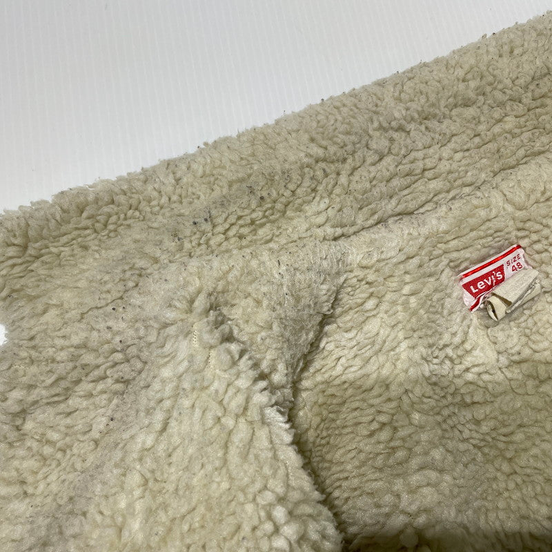 【中古品】【メンズ】 Levi's リーバイス 70～80's DENIM BOA JACKET VINTAGE 70～80年代 デニム ボア ジャケット アウター ヴィンテージ 145-261020-yo-10-teih サイズ：48 カラー：ライトブルー 万代Net店