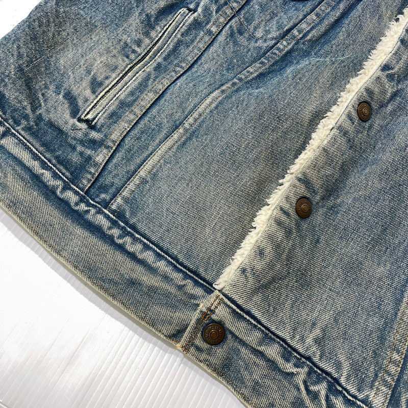【中古品】【メンズ】 Levi's リーバイス 70～80's DENIM BOA JACKET VINTAGE 70～80年代 デニム ボア ジャケット アウター ヴィンテージ 145-261020-yo-10-teih サイズ：48 カラー：ライトブルー 万代Net店