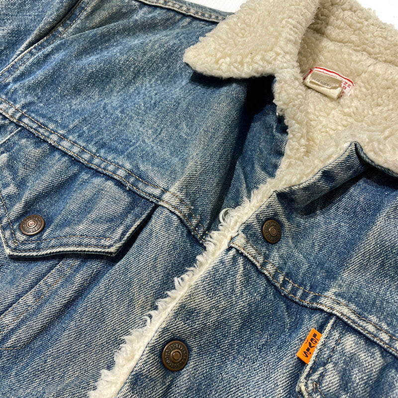 【中古品】【メンズ】 Levi's リーバイス 70～80's DENIM BOA JACKET VINTAGE 70～80年代 デニム ボア ジャケット アウター ヴィンテージ 145-261020-yo-10-teih サイズ：48 カラー：ライトブルー 万代Net店