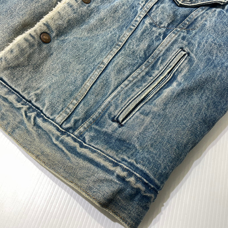 【中古品】【メンズ】 Levi's リーバイス 70～80's DENIM BOA JACKET VINTAGE 70～80年代 デニム ボア ジャケット アウター ヴィンテージ 145-261020-yo-10-teih サイズ：48 カラー：ライトブルー 万代Net店