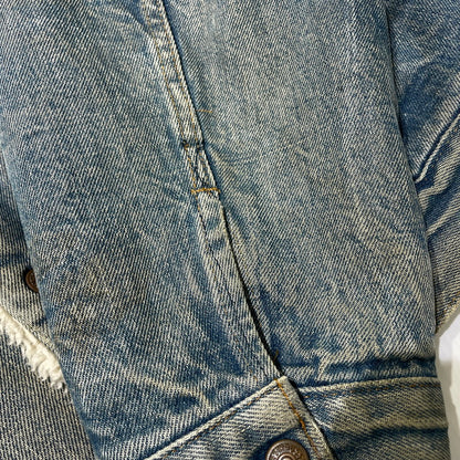 【中古品】【メンズ】 Levi's リーバイス 70～80's DENIM BOA JACKET VINTAGE 70～80年代 デニム ボア ジャケット アウター ヴィンテージ 145-261020-yo-10-teih サイズ：48 カラー：ライトブルー 万代Net店