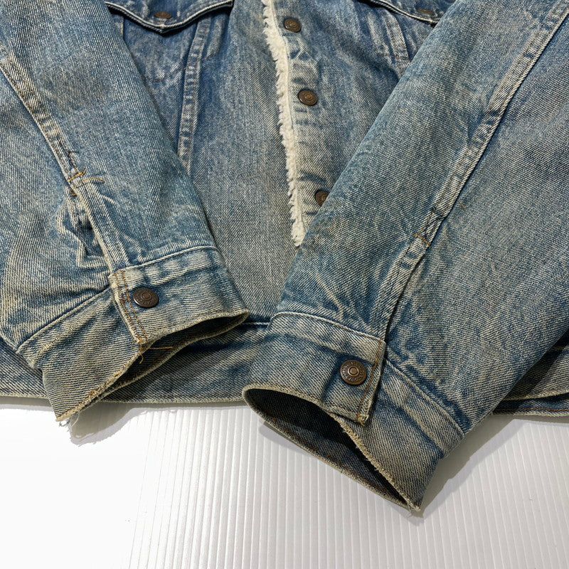 【中古品】【メンズ】 Levi's リーバイス 70～80's DENIM BOA JACKET VINTAGE 70～80年代 デニム ボア ジャケット アウター ヴィンテージ 145-261020-yo-10-teih サイズ：48 カラー：ライトブルー 万代Net店