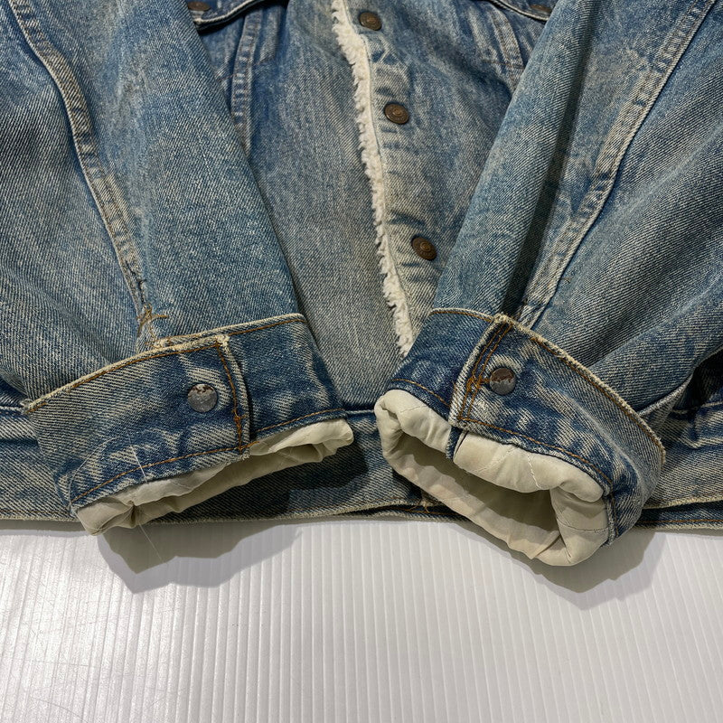 【中古品】【メンズ】 Levi's リーバイス 70～80's DENIM BOA JACKET VINTAGE 70～80年代 デニム ボア ジャケット アウター ヴィンテージ 145-261020-yo-10-teih サイズ：48 カラー：ライトブルー 万代Net店