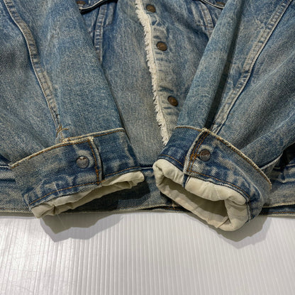 【中古品】【メンズ】 Levi's リーバイス 70～80's DENIM BOA JACKET VINTAGE 70～80年代 デニム ボア ジャケット アウター ヴィンテージ 145-261020-yo-10-teih サイズ：48 カラー：ライトブルー 万代Net店
