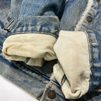 【中古品】【メンズ】 Levi's リーバイス 70～80's DENIM BOA JACKET VINTAGE 70～80年代 デニム ボア ジャケット アウター ヴィンテージ 145-261020-yo-10-teih サイズ：48 カラー：ライトブルー 万代Net店