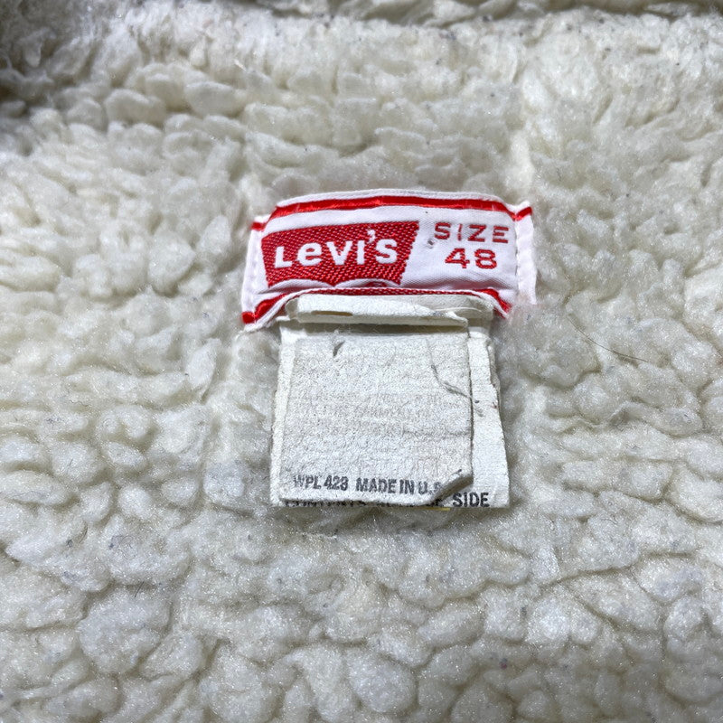 【中古品】【メンズ】 Levi's リーバイス 70～80's DENIM BOA JACKET VINTAGE 70～80年代 デニム ボア ジャケット アウター ヴィンテージ 145-261020-yo-10-teih サイズ：48 カラー：ライトブルー 万代Net店
