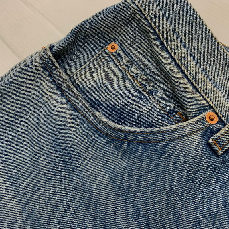 【中古品】【メンズ】 GUCCI グッチ SHELLEY LINE DENIM PANTS シェリーライン デニムパンツ ボトムス ジーンズ 152-261028-ss-15-teih サイズ：41 カラー：ライトブルー 万代Net店