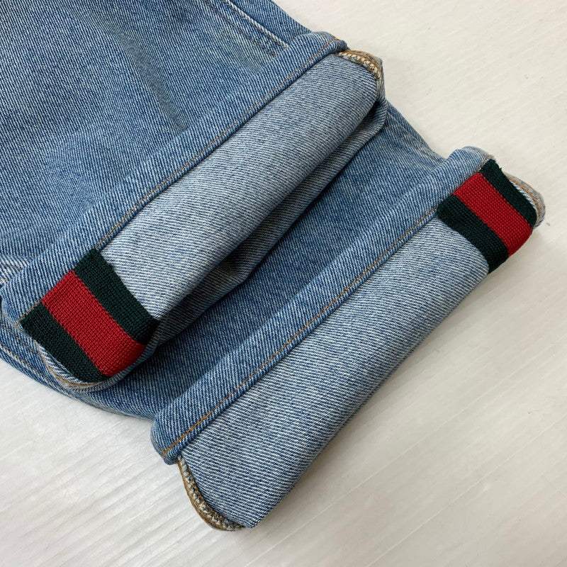 【中古品】【メンズ】 GUCCI グッチ SHELLEY LINE DENIM PANTS シェリーライン デニムパンツ ボトムス ジーンズ 152-261028-ss-15-teih サイズ：41 カラー：ライトブルー 万代Net店