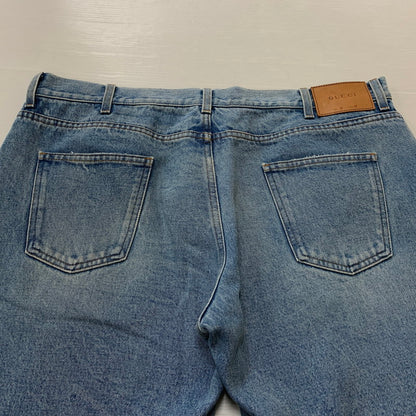 【中古品】【メンズ】 GUCCI グッチ SHELLEY LINE DENIM PANTS シェリーライン デニムパンツ ボトムス ジーンズ 152-261028-ss-15-teih サイズ：41 カラー：ライトブルー 万代Net店