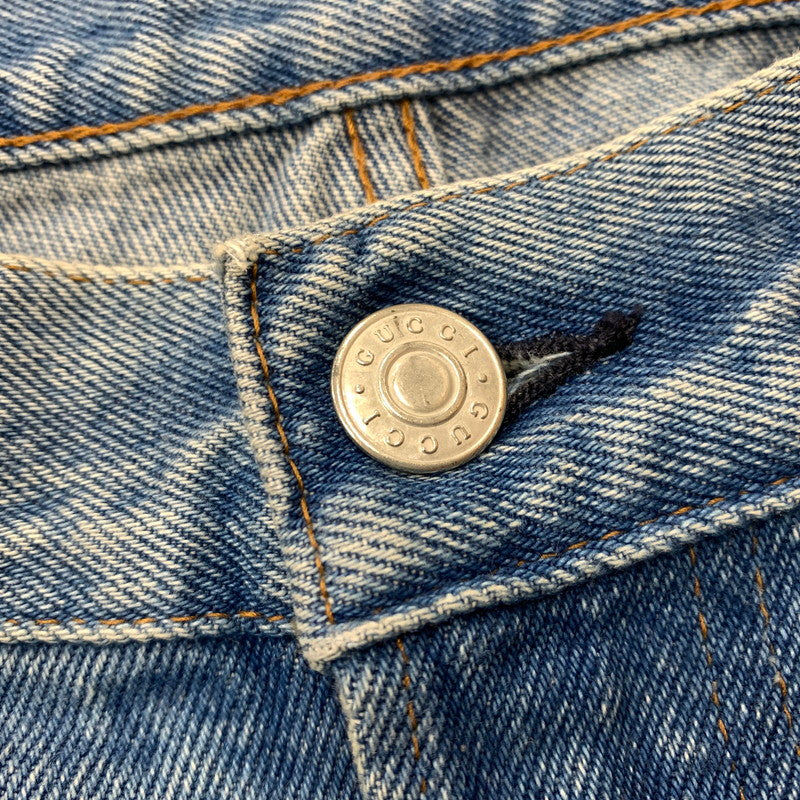 【中古品】【メンズ】 GUCCI グッチ SHELLEY LINE DENIM PANTS シェリーライン デニムパンツ ボトムス ジーンズ 152-261028-ss-15-teih サイズ：41 カラー：ライトブルー 万代Net店