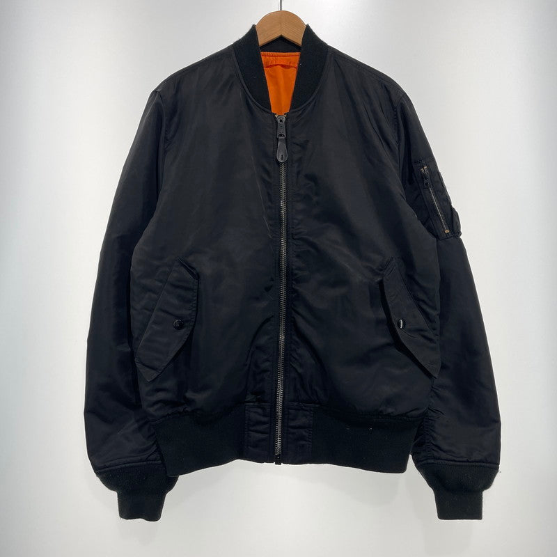 【中古品】【メンズ】 ALPHA INDUSTRIES アルファ インダストリーズ REVERSIBLE MA-1 JACKET 0615-00-573-8335 リバーシブル MA-1 ジャケット アウター 145-261020-yo-12-teih サイズ：XL カラー：ブラック/オレンジ 万代Net店