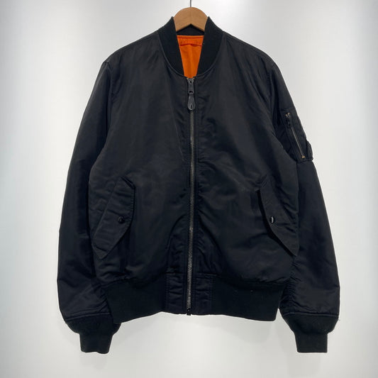 【中古品】【メンズ】 ALPHA INDUSTRIES アルファ インダストリーズ REVERSIBLE MA-1 JACKET 0615-00-573-8335 リバーシブル MA-1 ジャケット アウター 145-261020-yo-12-teih サイズ：XL カラー：ブラック/オレンジ 万代Net店